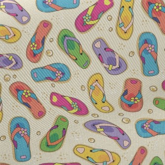 Fancy Beach Shoes Midweight Cotton Poplin