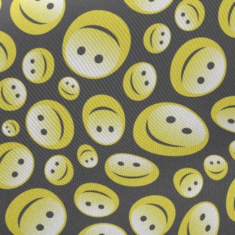 Smiley Face Midweight Cotton Poplin