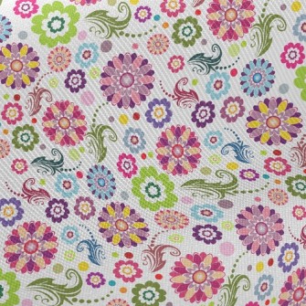 Bright Flowers Midweight Cotton Poplin