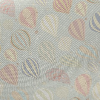 Flying Hot Air Balloon Midweight Cotton Poplin