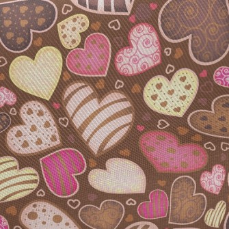 Love Chocolate Midweight Cotton Poplin