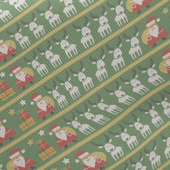 Santa Giving Gifts Midweight Cotton Poplin