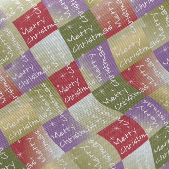 Christmas Wishes Text Midweight Cotton Poplin