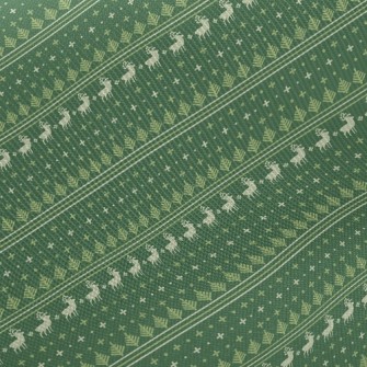 Christmas Elk Elements Midweight Cotton Poplin