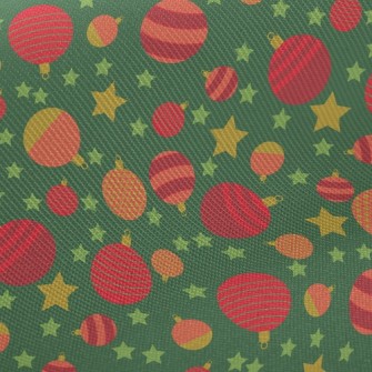 Christmas Glass Ball Midweight Cotton Poplin