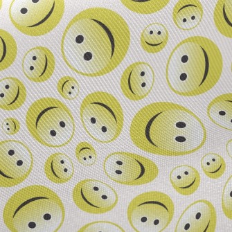 Shiny Smiling Face Midweight Cotton Poplin