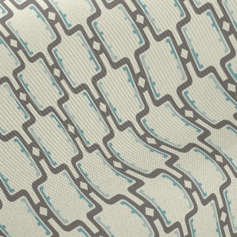 Geometric Arrangement Midweight Cotton Poplin