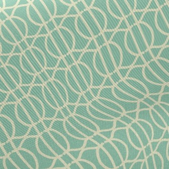 Interlaced Circles And Lines Midweight Cotton Poplin