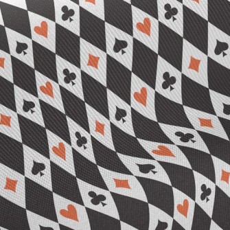 Fashion Diamond Playing Cards Midweight Cotton Poplin