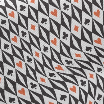 Traditional Diamond Playing Ca Midweight Cotton Poplin