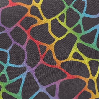 Colorful Giraffe Pattern Midweight Cotton Poplin