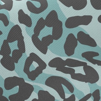 Cool Color Leopard Print Midweight Cotton Poplin