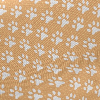 Cute Big Dog Footprints Midweight Cotton Poplin