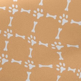 Dog Footprint Bone Midweight Cotton Poplin