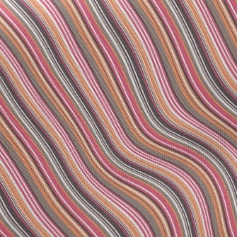 Multicolor Lines Midweight Cotton Poplin