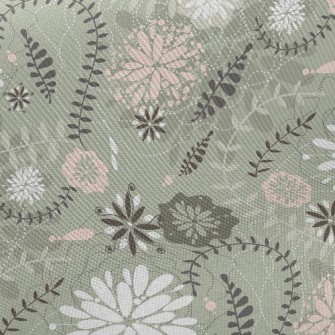 Classical Country Flowers Midweight Cotton Poplin