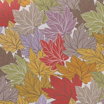 Withered Yellow Maple Leaf Midweight Cotton Poplin