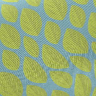 Vibrant Green Leaves Midweight Cotton Poplin
