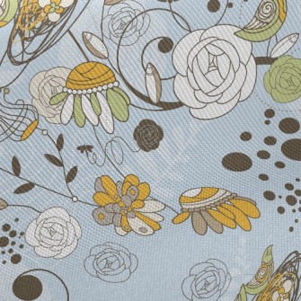 Psychedelic Garden Midweight Cotton Poplin