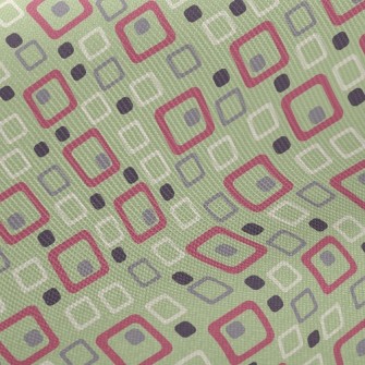 Geometric Square Cube Midweight Cotton Poplin