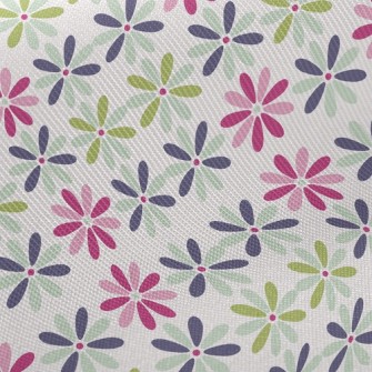 Three-Color Shades Of Floral Midweight Cotton Poplin