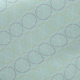 Visual Circle Lines Midweight Cotton Poplin