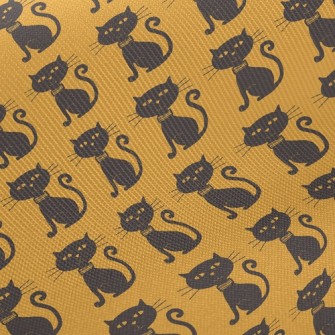 Evil Face Black Cat Midweight Cotton Poplin