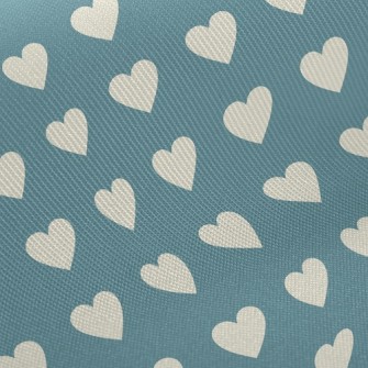 Simple Arrangement Of Hearts Midweight Cotton Poplin