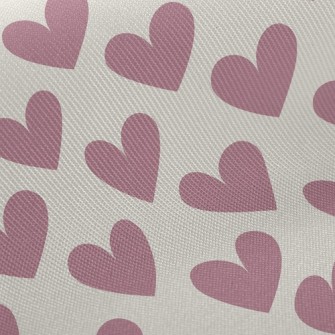 Popular Cute Big Heart Midweight Cotton Poplin
