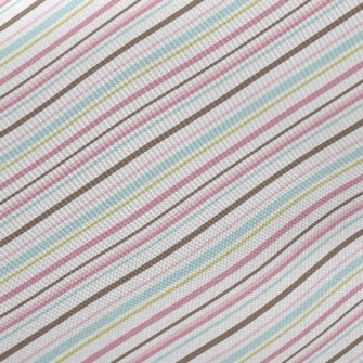 Horizontal Stripes Midweight Cotton Poplin