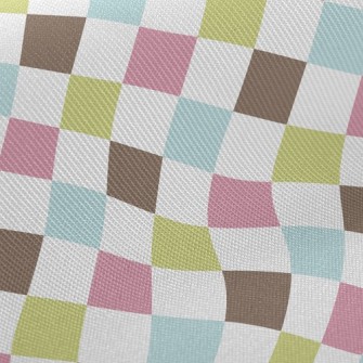 Colorful Square Midweight Cotton Poplin