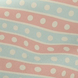 Two-Color Dotted Lines Midweight Cotton Poplin