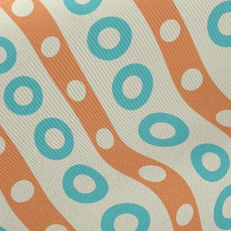 Size Circle Lines Midweight Cotton Poplin