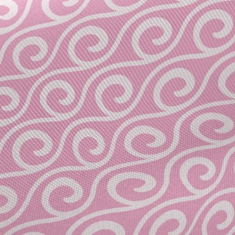 Cute Swirl Waves Midweight Cotton Poplin