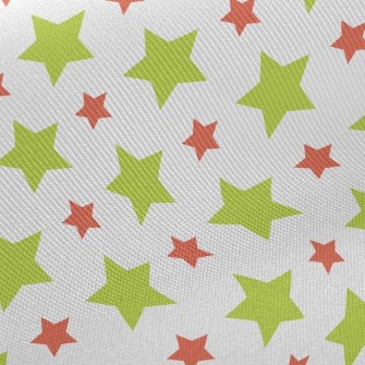 Cute Christmas Wind Stars Midweight Cotton Poplin
