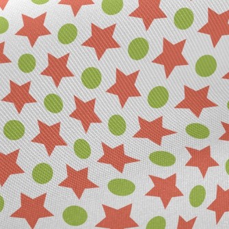 Big Star And Small Dot Midweight Cotton Poplin