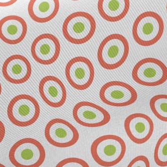 Visual Dot Edge Circle Midweight Cotton Poplin