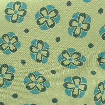 Gradient Deformation Floral Midweight Cotton Poplin