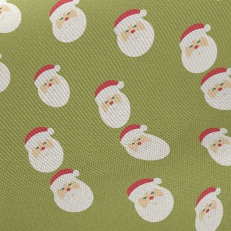 Tiny Santa Head Midweight Cotton Poplin
