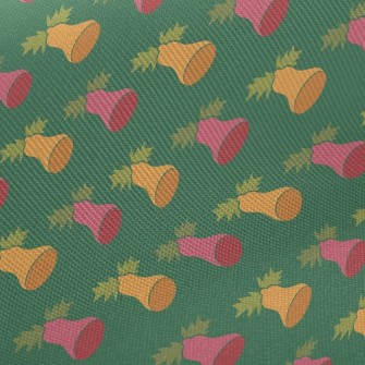 Bicolor Christmas Bells Midweight Cotton Poplin