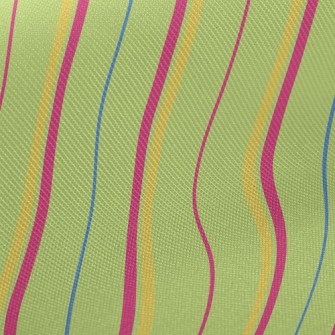Green Diagonal Stripes Midweight Cotton Poplin