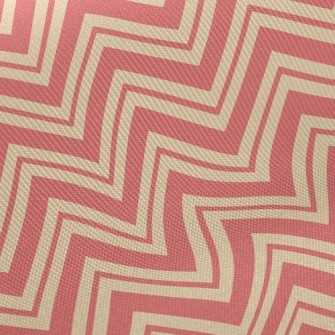 Simple Zigzagging Lines Midweight Cotton Poplin