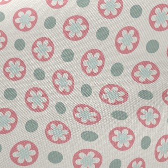 Circle Flower Dots Midweight Cotton Poplin