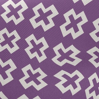 Psychedelic Cross Print Midweight Cotton Poplin