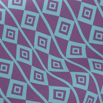 Psychedelic Purple Rhombus Midweight Cotton Poplin