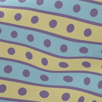Polka Dot Lines Midweight Cotton Poplin