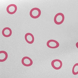 Red Line Dot Midweight Cotton Poplin