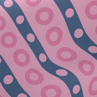 Strips Of Dots Midweight Cotton Poplin