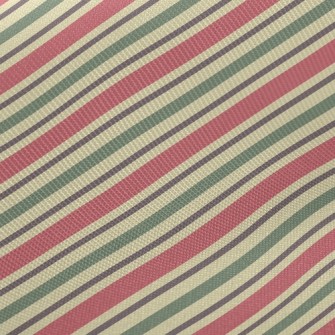 Christmas Horizontal Stripes Midweight Cotton Poplin