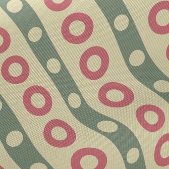 Christmas Wind Size Circle Midweight Cotton Poplin